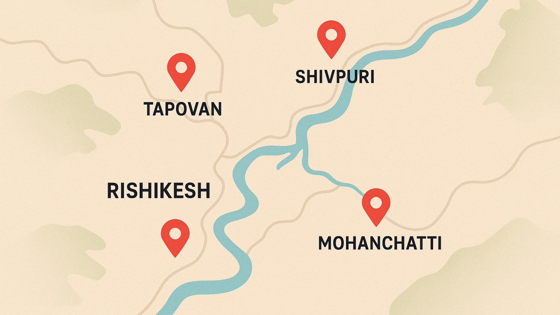 Camping locations in Rishikesh