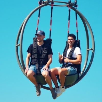 Reverse bungee in Rishikesh