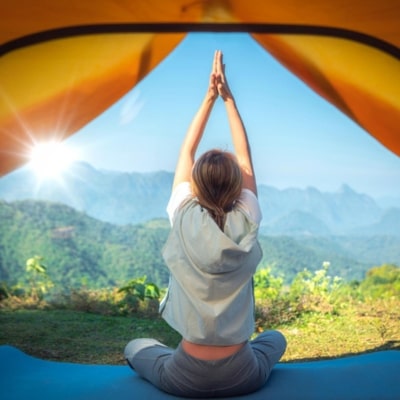 Yoga retreat camping Rishikesh