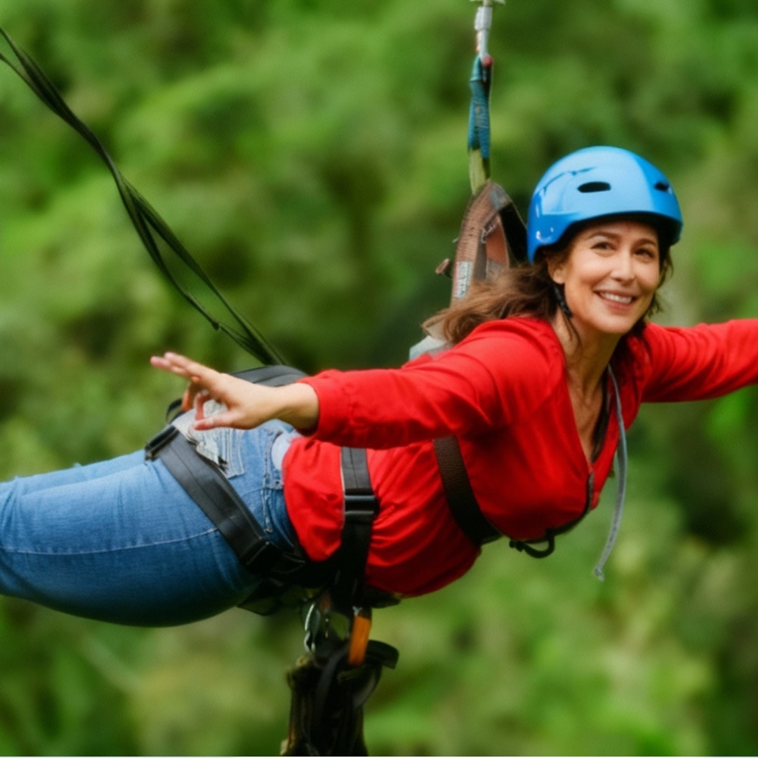 Flying fox sports activity in rishikesh