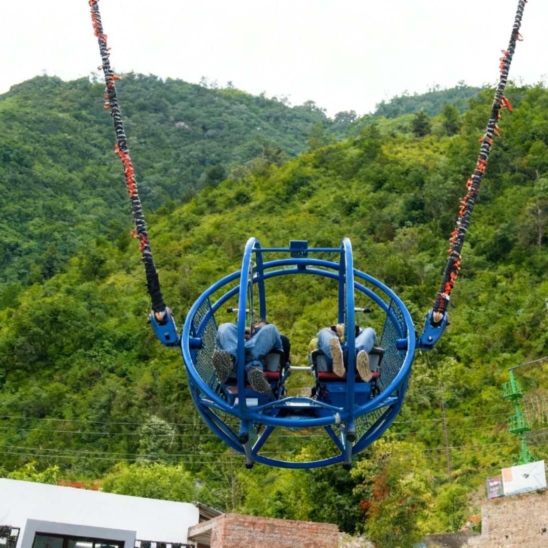 Reverse bungee jumping sports activity in rishikesh