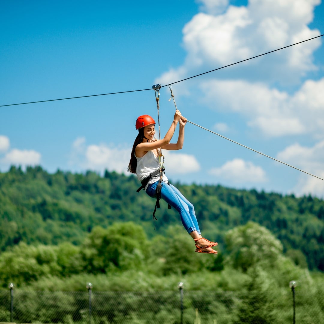 Zipline sports activity in rishikesh