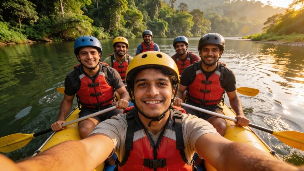 River Rafting in Coorg River, Karnataka